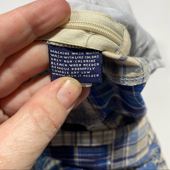 American Living 100% Cotton Blue And White Patchwork Woman’s Mini Skirt NWT 12 - Picture 9 of 11